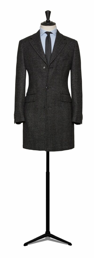 Charcoal Double Face Twill Coat