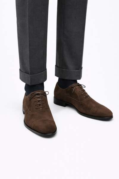 The Haider Brown Suede Brogue Oxford